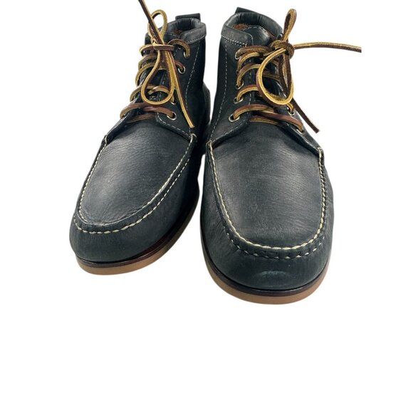 LL Bean Signature Jackman Ranger Mens 14D Grey Ankle Lace Up Chukka Boots - Picture 1 of 8